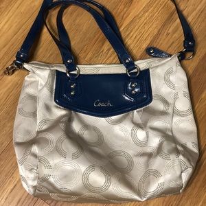 Coach Ashley Signature Dotted Op Art Satchel